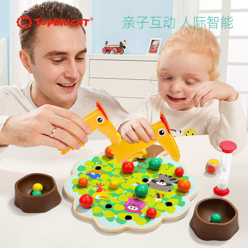 特宝儿(topbright)小鸟吃果实夹夹乐儿童玩具小孩益智玩具 男孩女孩玩具120379