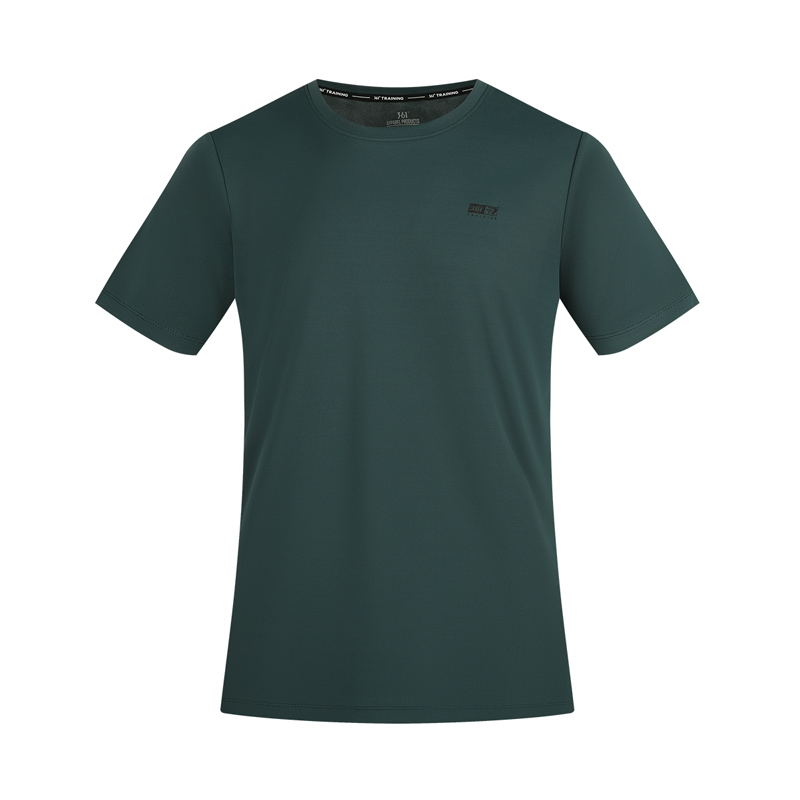 361°运动T恤男舒适透气百搭短袖652524115V 3XL 魅影绿