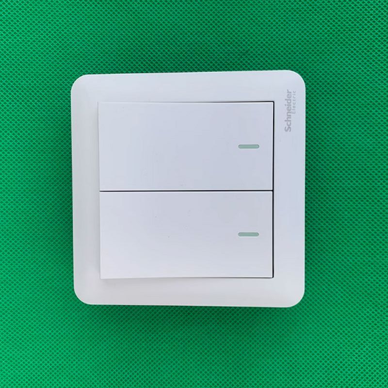 施耐德电气/SNDDQ 畅意系列二位跷板式双控面板开关 A3B32 2A 10AX 250V 售卖规格:1个高清大图