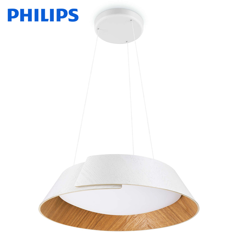 飞利浦(PHILIPS)led吸顶灯 现代中式圆形卧室灯客厅灯 天然木质灯饰灯具餐吊灯 Philips吸顶灯逸合