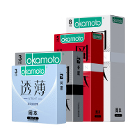 冈本(OKAMOTO)安全避孕套19只组合套装 套套 男用成人情趣计生性用品标准款岡本