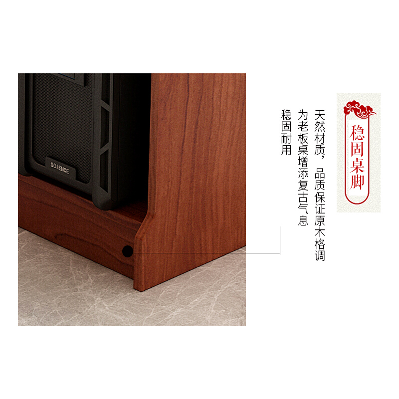 绵冠MIANGUAN电脑桌油漆贴纸办公桌台式职员桌单人书桌高清大图