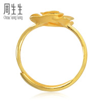 周生生(CHOW SANG SANG)黄金足金Floret幸福花语戒指女款 72931R计价