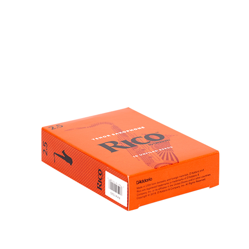RICO 达达里奥 D’Addario RKA1025瑞扣黄盒次中音萨克斯哨片2.5号降B调Tenor 10片装美国进口