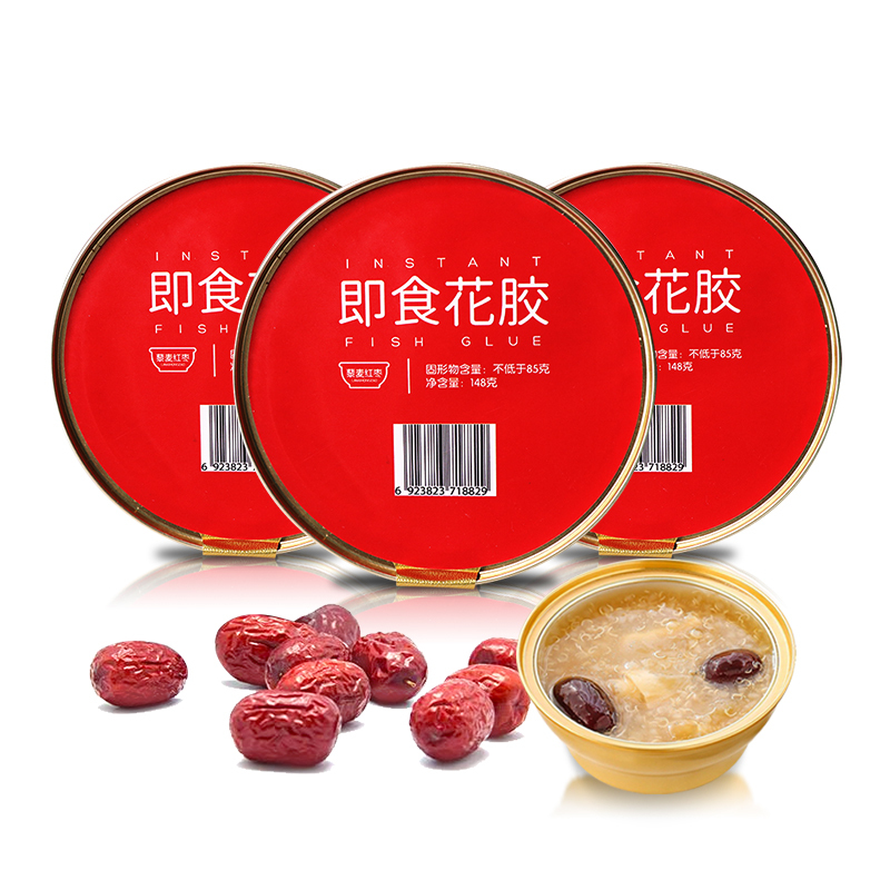 靠山庄即食花胶296g[藜麦红枣+桂圆枸杞]即食花胶鱼胶营养代餐滋补品鲜炖花胶胶原蛋白零食代餐