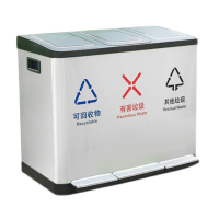 中电鼎润 ZDHT-Z10 脚踏分类垃圾桶9L+9L+9L (计价单位:个)