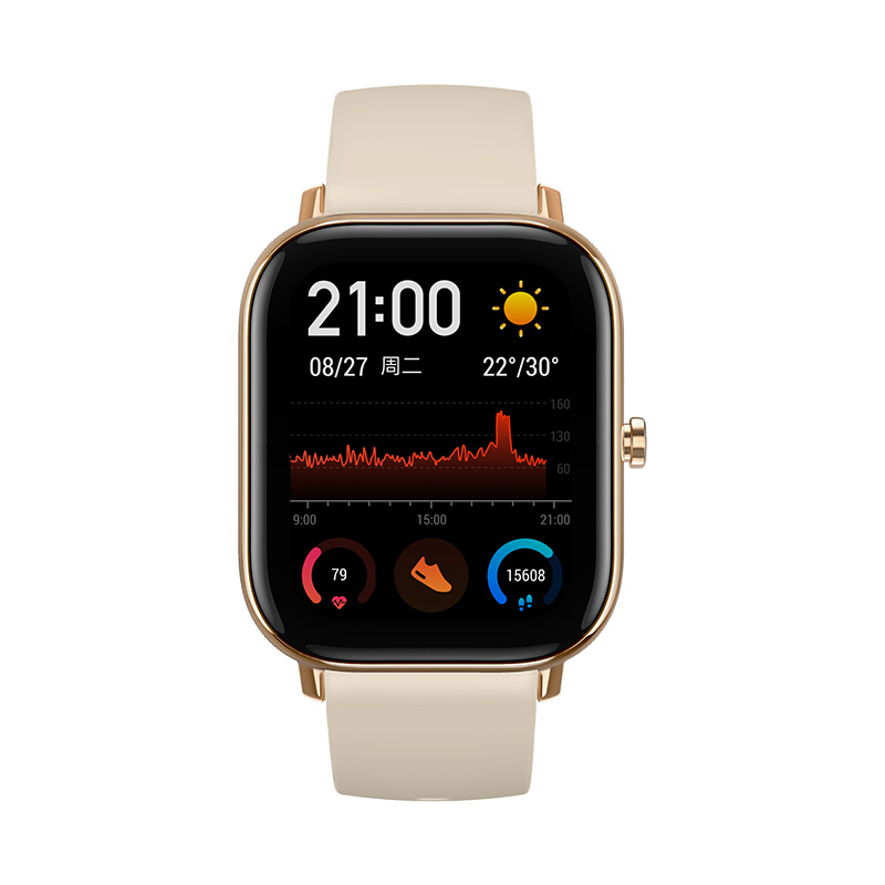 小米生态 Amazfit GTS 智能运动蓝牙手表 沙漠金