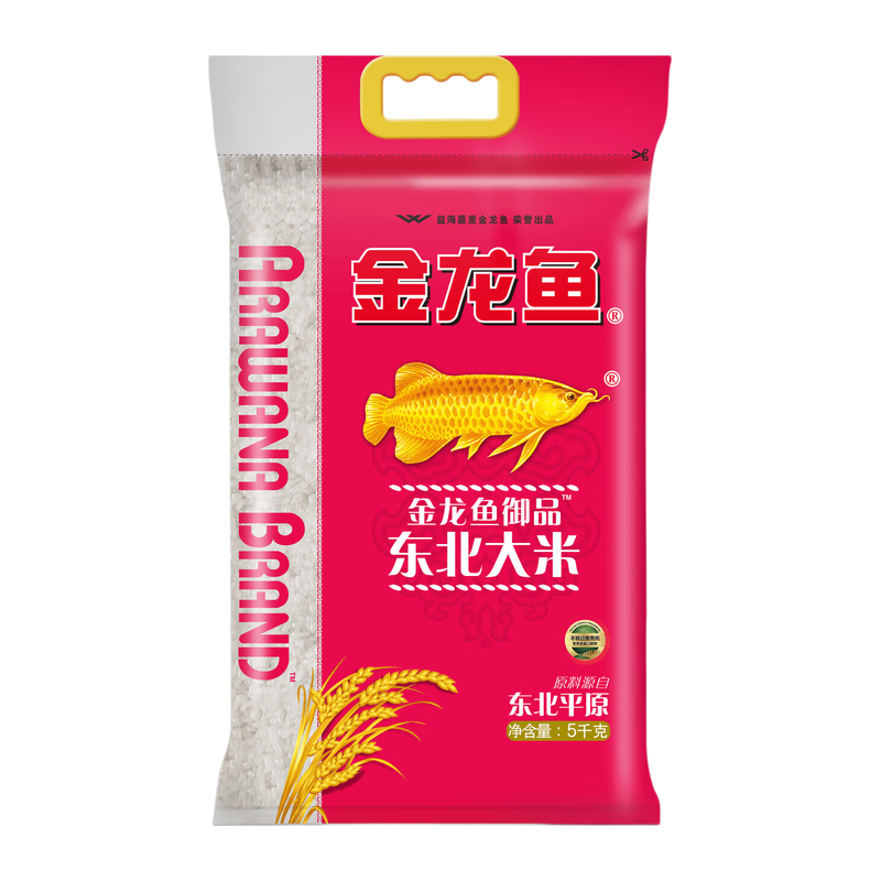 金龙鱼 御品东北大米 5kg塑料袋装