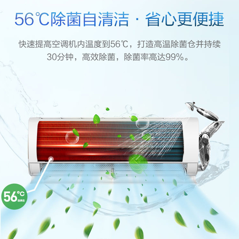 海尔空调(Haier)1.5匹 新1级能效 变频 快速冷暖 除菌自清洁 家用空调挂机KFR-35GW/05SNA81U1