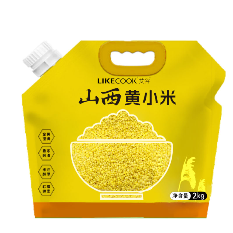 艾谷山西黄小米2kg(小米粥 五谷杂粮 粗粮 山西小米 )高清大图