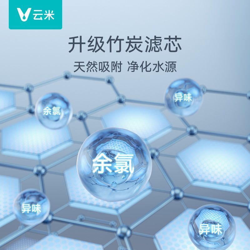 云米蓝泽800G升级净水器纯水机6年长效RO升级大通量家用净水器高清大图