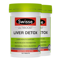 【香港直邮】 swisse奶蓟草护肝片120粒排毒滋补肝护肝养肝保肝*2瓶装