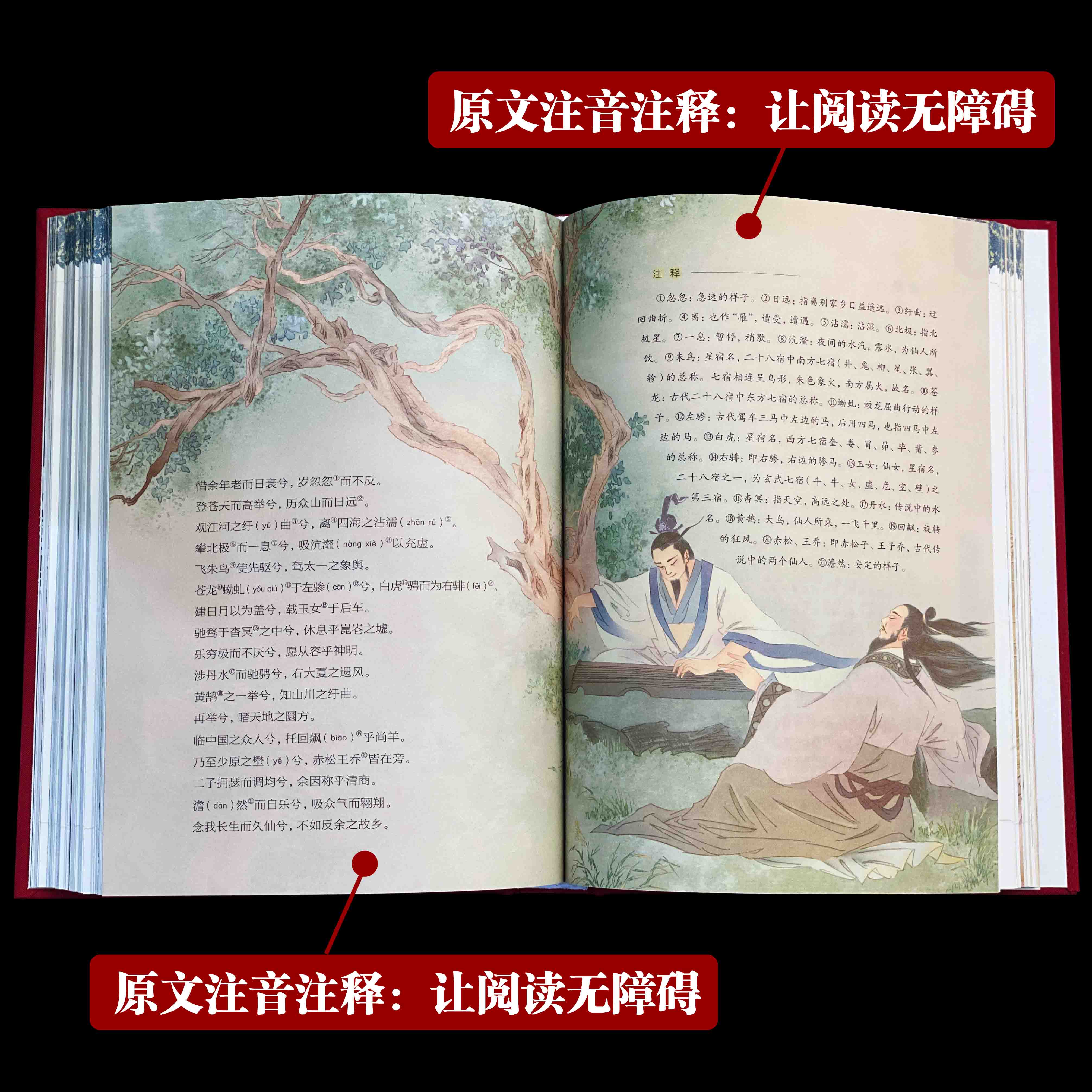 [正版]布面精装楚辞全集 全本全译注音注释 诗经楚辞 楚辞全集屈原浪漫主义文学文白对照古典文化中华经典名著丛书书籍畅高清大图