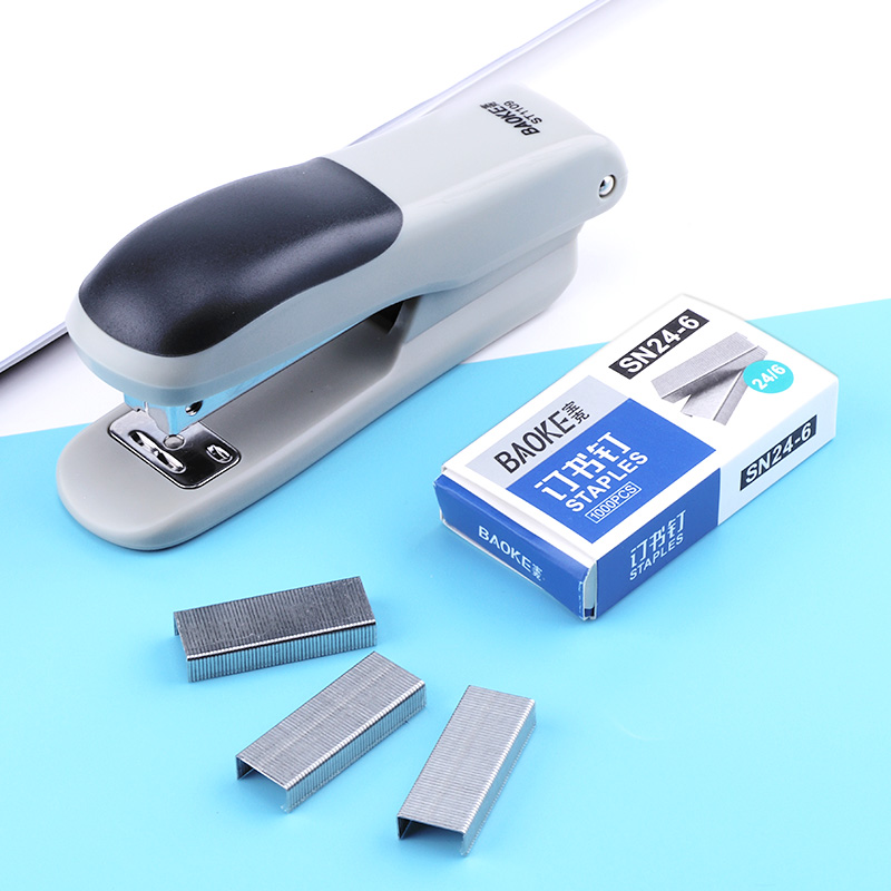 宝克(BAOKE)ST1109 省力型加厚订书机 1个