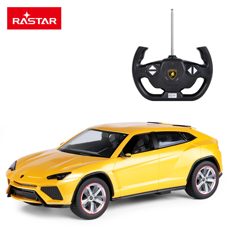 星辉Rastar 遥控车 1:14兰博基尼Urus 充电遥控玩具汽车 USB充电 73060 黄色