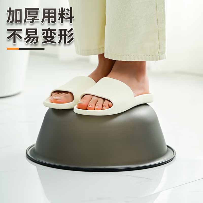 空間専門家(SPACEXPERT) 加厚洗脸盆收纳盆小号透黑 (直径33)高清大图