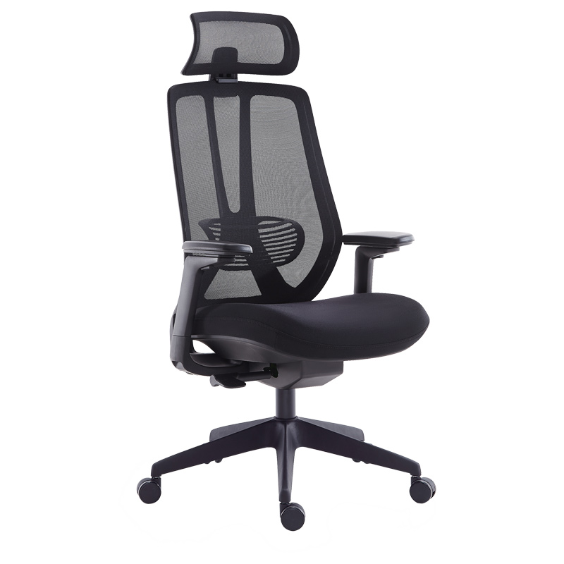 臻远ZY-7820 办公椅人体工学椅转椅电脑椅 白色3D升降扶手