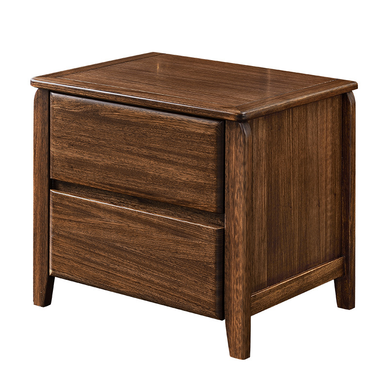 梵宜床头柜实木床头柜乌金木小柜子床柜储物柜简约卧室精品家具m02