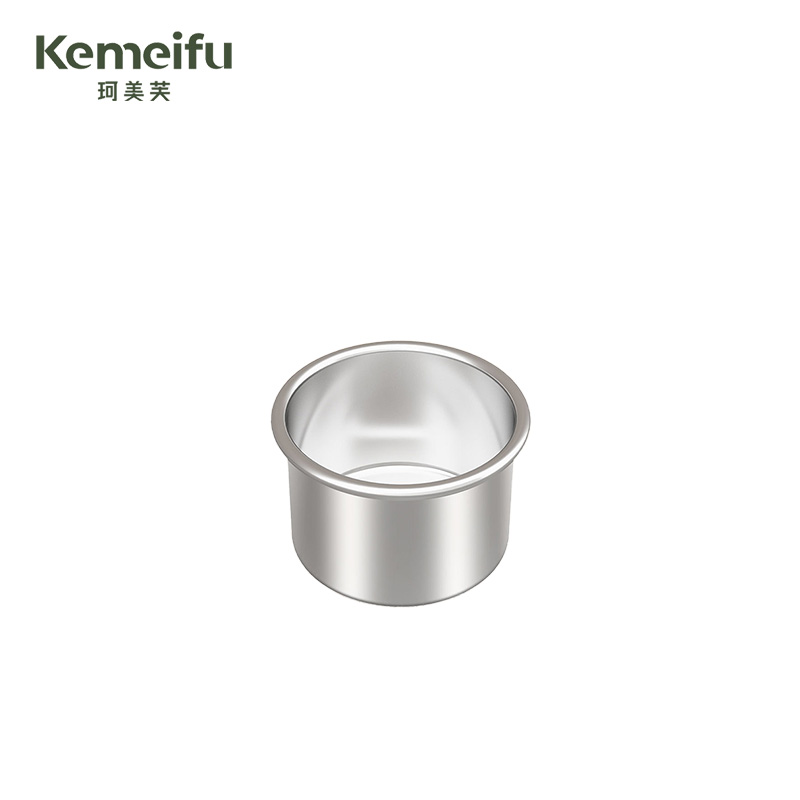 珂美芙 不锈钢单排圆缸调料架调料盒 14cm4格 个高清大图