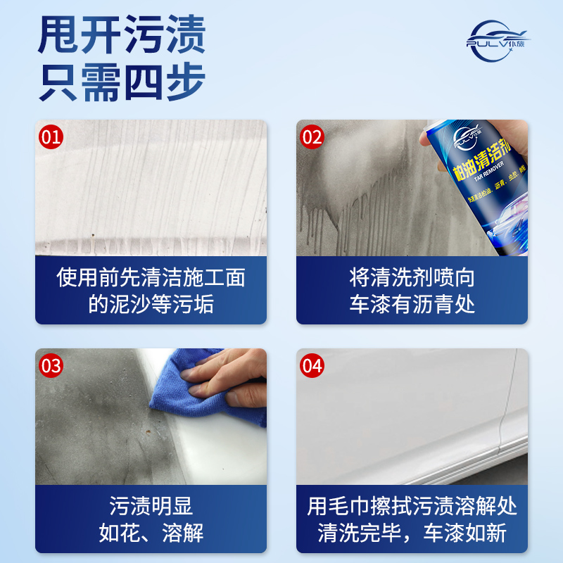 [补贴10%]柏油清洁剂沥青清洗剂白色汽车用去除漆面泊油除胶车外去污洗车液高清大图