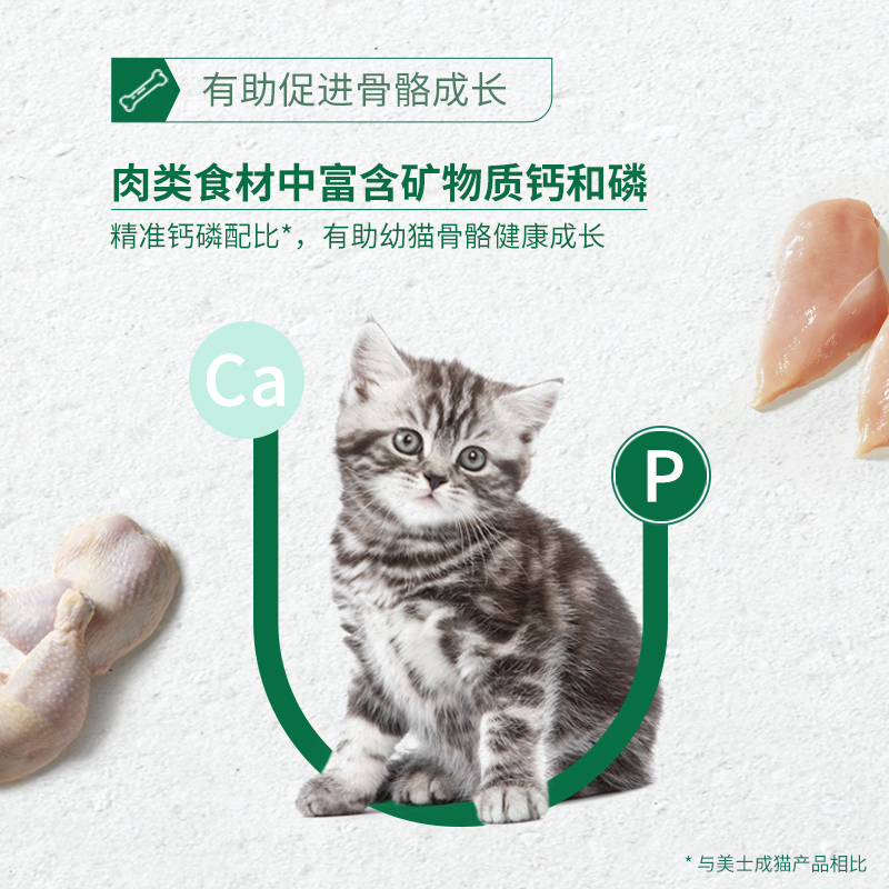 美士(Nutro) 全价幼猫粮天然粮鸡肉味 1.8kg 布偶蓝猫橘猫加菲英短猫咪 宠物猫干粮 有助骨骼成长