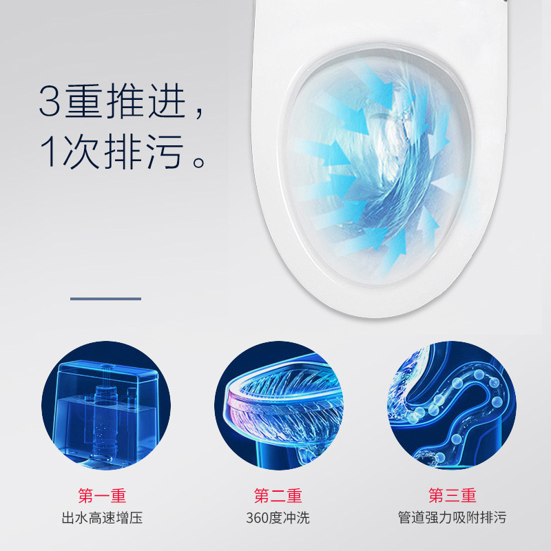 箭牌(ARROW)卫浴 缓降脲醛盖板座便器 喷射虹吸式 节水型地排坐便器 AB1240 300MM-400MM