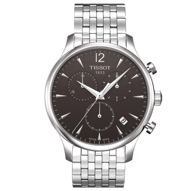 天梭(TISSOT)俊雅系列 时尚 石英男表 金属钢带皮带 男士手表 T063.617.11.037.00 石英表 男