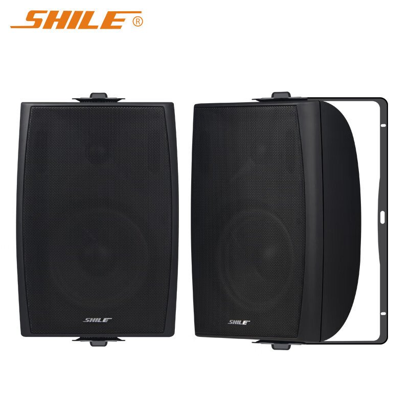 狮乐(SHILE)AV-2011B+BX-105*4会议音响组合套装 商铺超市背景音乐培训音响 会议室蓝牙功放壁挂音响