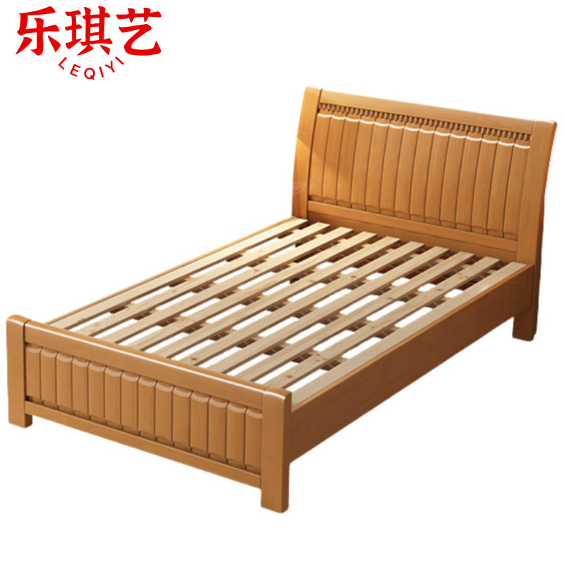 乐琪艺 实木单人床 2000*1000*960mm 张高清大图