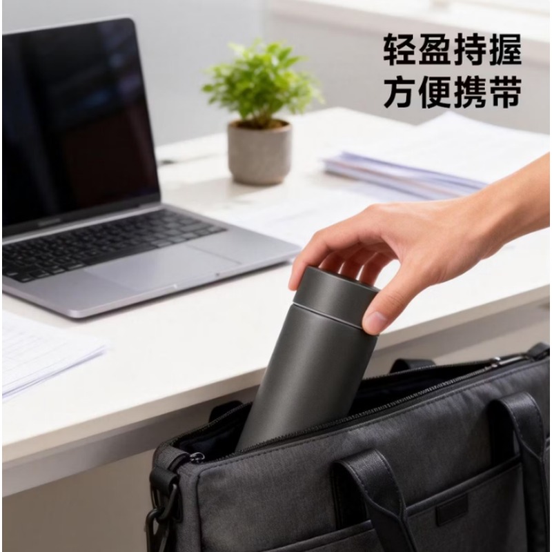 全格 钛保温杯 Ti304-480 灰色高清大图