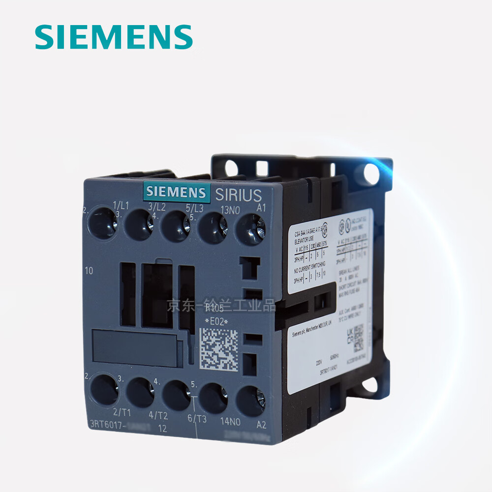 西门子(SIEMENS)接触器 3RT6015-1BB42(24VDC,7A)