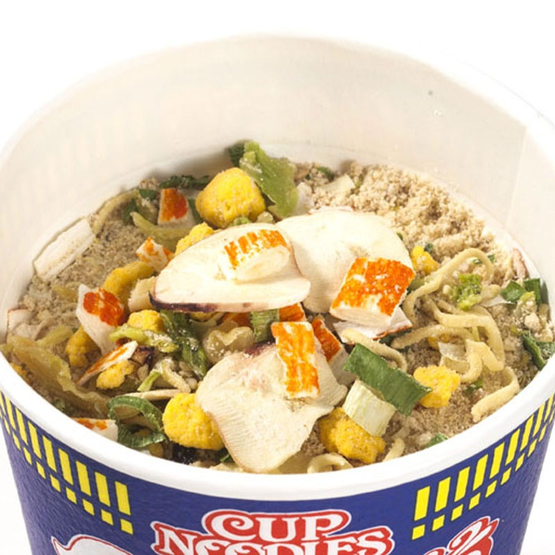 日清(NISSIN) 方便面组合装 杯面泡面快餐面 香辣海鲜风味12杯整箱装高清大图