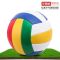 学生专用排球初中考试5号训练比赛软皮成人沙滩排球[中考可用] 4号[黄白蓝]幼儿园用 送打气筒+气针+网兜