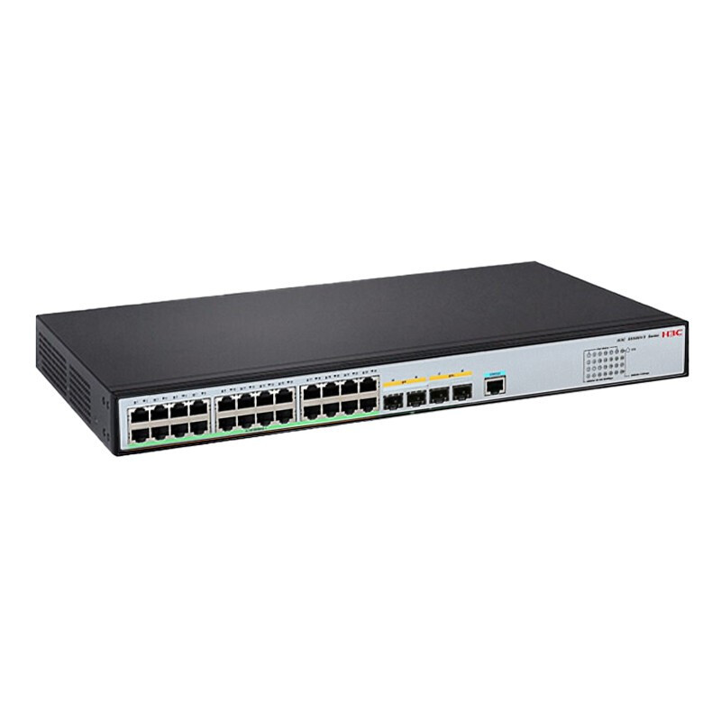 新华三(H3C)LS-5500V3-28PS-SI交换机 24个千兆电口2个千兆光口2个万兆光口 企业级智能型可网管商用