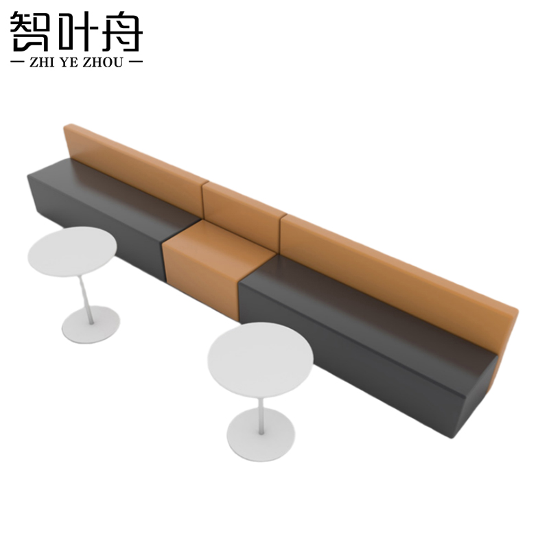 智叶舟组合沙发440*60*70cm+茶几*2套高清大图