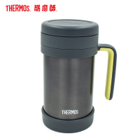 膳魔师(THERMOS)保温杯 TCMF-500304不锈钢深灰色 500ML/带茶漏/泡茶杯/保温杯/水杯/杯子/便携
