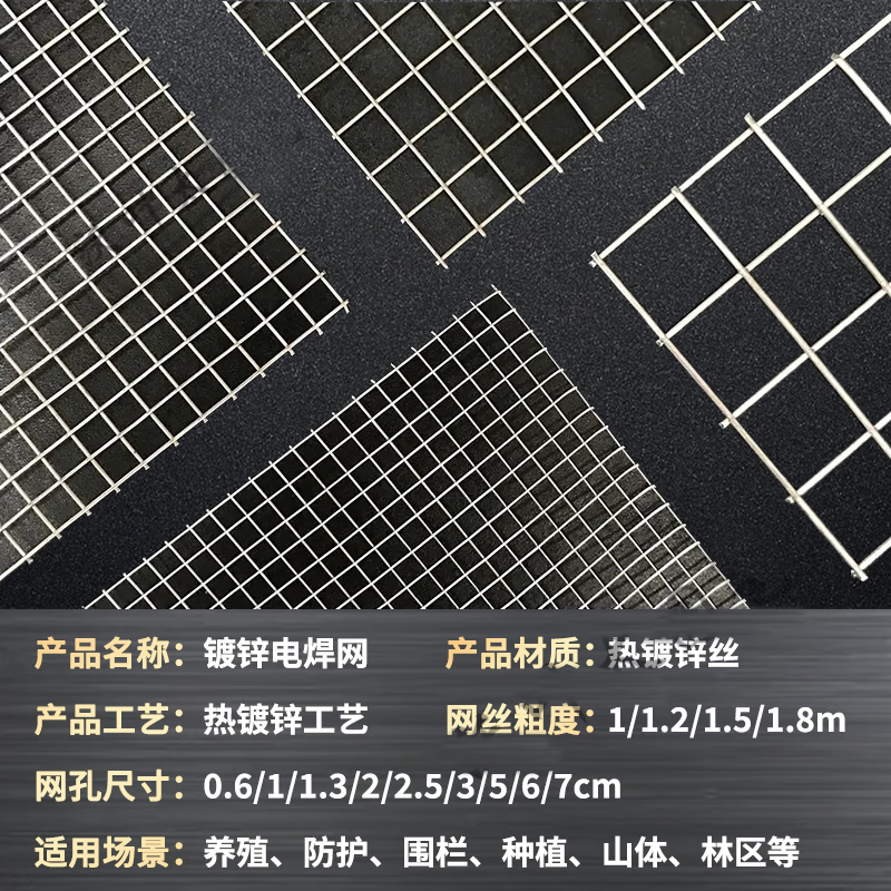 好企来 WJT-0010 热镀锌防抛网电焊网 丝1mm孔20mm宽1m长18m/卷高清大图