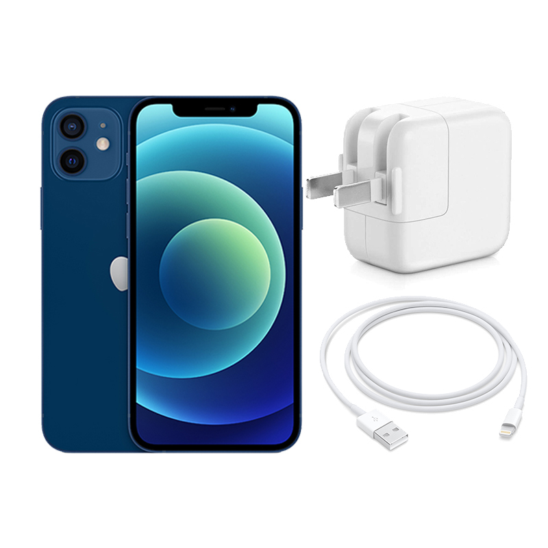 手机apple Iphone 12 64g 蓝色12w Usb充电头闪电转usb接口 1米 价格图片品牌报价 苏宁易购苏宁自营