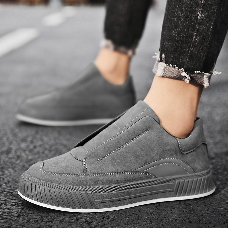 鳄鱼cartelo新款一脚蹬鞋子男休闲鞋男士潮流板鞋百搭懒人鞋男鞋