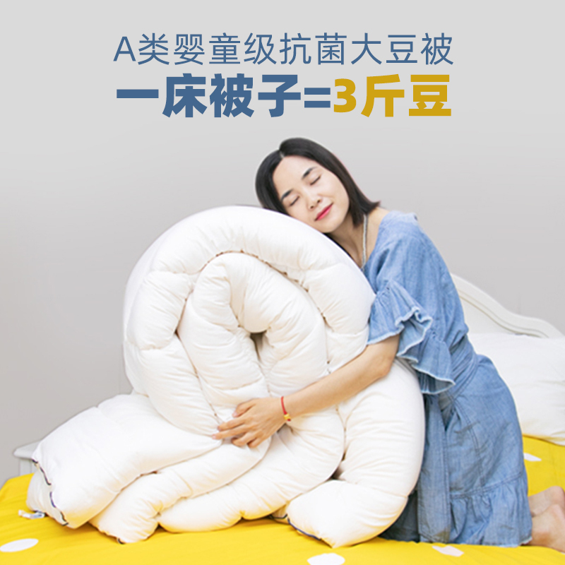 梦洁(MENDALE) 大豆纤维被加厚保暖冬被四季通用双人被子 人民文创 × 梦洁