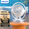 飞利浦(PHILIPS)家用空气循环扇节能低噪电风扇直流变频白色遥控涡轮台扇迷你小巧落地扇ACR3124CF