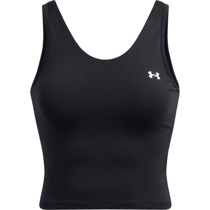 Under Armour安德玛运动背心女透气舒适贴身轻便黑色简约修身高清大图