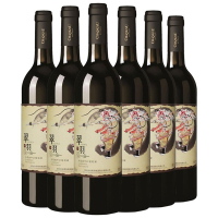 张裕(CHANGYU) 翠羽(生)赤霞珠干红葡萄酒 红酒 650ml*6 整箱装