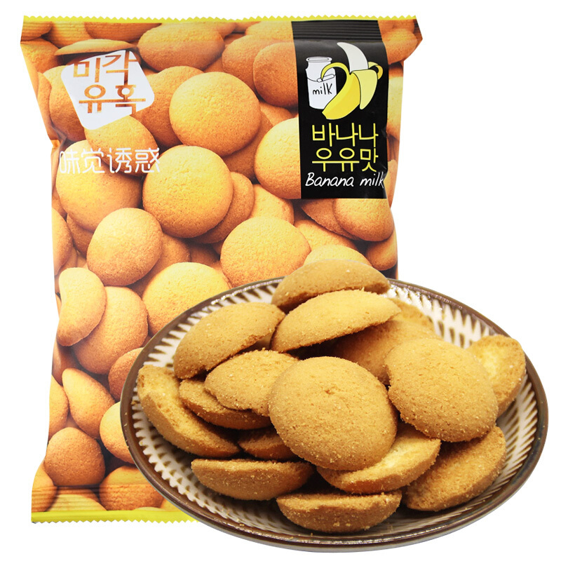 [苏宁小店] 味觉诱惑香蕉牛奶味鸡蛋饼干