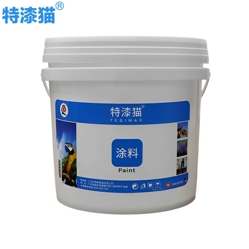 特漆猫 乳胶漆 黄色 5L 桶高清大图