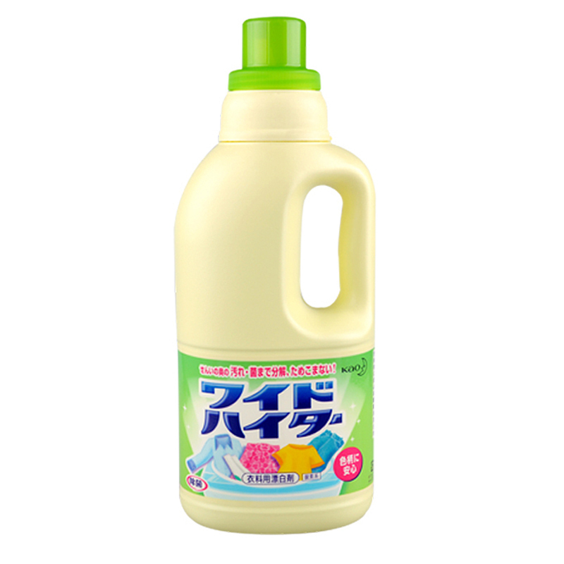 2件装花王kao 彩漂白洗衣液瓶装1000ml高清大图