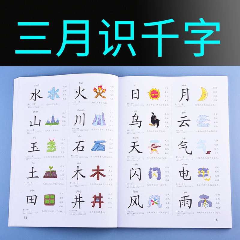 幼儿识字1200字[早教启蒙]幼儿园宝宝认字 学前儿童学汉字 图书