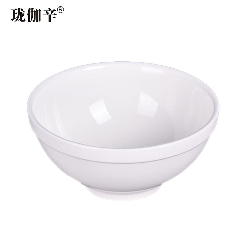 珑伽辛 白色陶瓷碗面碗 7英寸/个高清大图