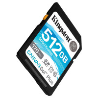 金士顿(Kingston)512G U3 V30内存卡 SD存储卡 读速170MB/s 高速版 4K超高清视频 终身保固