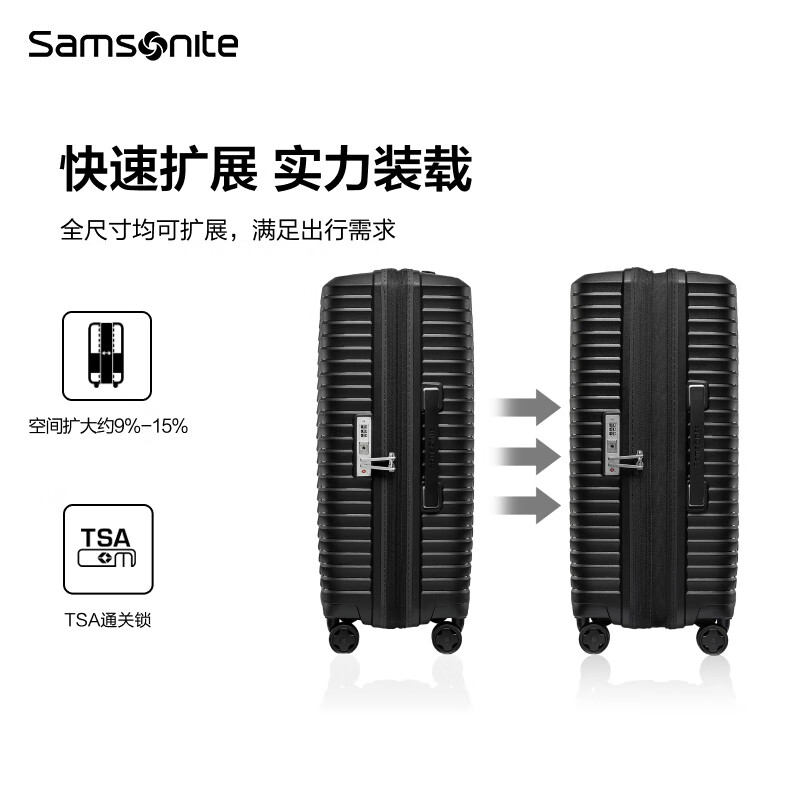 新秀丽拉杆箱bp黑色55/20KJ1*09001高清大图